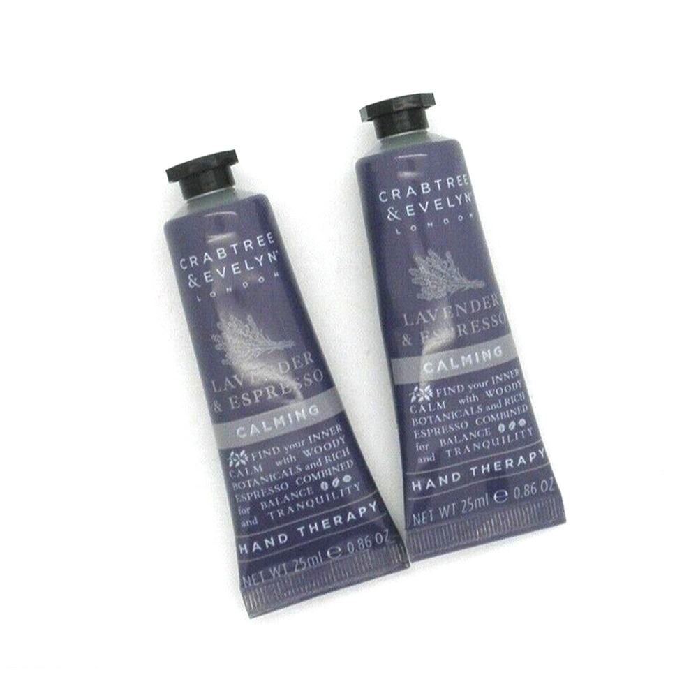 CRABTREE & EVELYN Lavender & Espresso Calming LOT OF 2 0.86 oz Hand Therapy